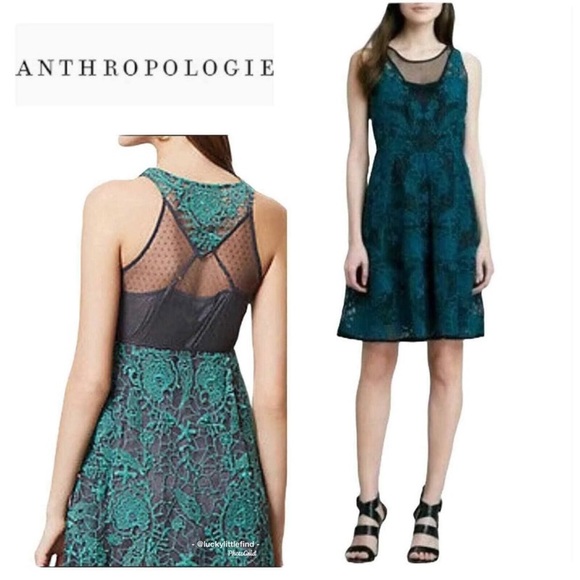 Yoana Baraschi Anthropologie Lace and Tulle Dress - Picture 8 of 9